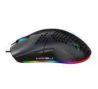 UKCOCO Souris RGB avec Design Perforé Touches Éclairage Programmable pour Usage Professionnel