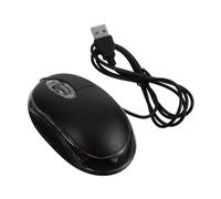 UKCOCO Souris USB Filaire Optique pour Ordinateur Ergonomique Molette De Défilement 1000 Dpi Câble 1,5 m Usage Bureau Pc Portable Pensée Confort Noir