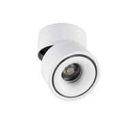 UKCOCO Spot LED Encastré 10w 220v Blanc en Aluminium, Plafonnier Orientable 360° et Inclinable 90° pour Éclairage Intérieur, Spots Muraux Réglables pour Vitrines, Hôtels et Restaurants