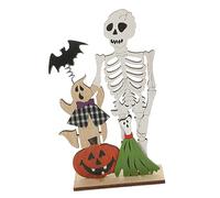UKCOCO Squelette Humain Décoratif pour Halloween Centre de Table Réutilisable Décoration de Bureau Accessoire de Style Unique