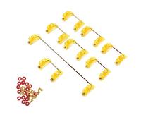 UKCOCO Stabilisateur Satellite 6,25u et 2u pour Clavier Mécanique, Accessoire de Stabilisateur Monté, Compatible Touches Larges, Couleur Orange, Kit de Réparation pour Clavier Gamer