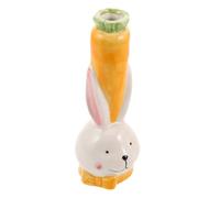 UKCOCO Statue De Lapin Céramique Pot De Fleur De Lapin Vase à Fleurs Décor De Salon avec Animalier pour Plante Hydroponique