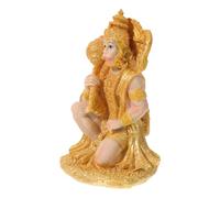 UKCOCO Statue en Résine de Hanuman Singe Hindou Décoration Intérieure Spirituelle Sculpture de Bureau 15 CM Figurine Artistique pour Maison et Temple Ornement Moderne