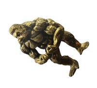 UKCOCO Statue Gorille Cuivre Sculptée Ornement de Bureau Délicat et Compact Décoration Originale pour Salon et Espace de Travail