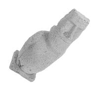 UKCOCO Statue Moai Décor Aquarium Pierre de Figurine Résistante pour Aménagement de Réservoir Décoration de Bureau Compacte et Facile à Nettoyer