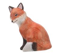 UKCOCO Statuette de Renard en Bois Artisanale Petite Figurine de Renard Nordique Décoration de Bureau et Maison Figurines D’Animaux en Bois Présent Original pour Intérieur Élégant