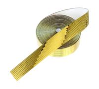 UKCOCO Sticker Mural Autocollant pour Carrelage en Verre Miroir 10 M X 40 Mm, Carreaux Mosaïque Dorés 5x5 Mm, Rouleau Auto-adhésif Imperméable pour Décoration Intérieure DIY la Cuisine