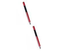 UKCOCO Stylet Capacitif 2 en 1 2 Pièces Pointe en Fibre pour Écran Tactile Rouge pour Dessin Précis Prise De Notes pour Tablettes Et Téléphones