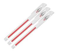 UKCOCO Stylo De Cartographie Des Sourcils Imperméable 3 Pcs Rouge, Pointe Précise, Marqueur Cutané Solide, Pour Maquillage Permanent Et Tatouage Esthétique