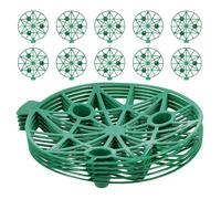 UKCOCO Support à Pastèque en Plastique Vert 15 Pièces - Berceau de Culture pour Melon Citrouille et Cantaloup - Cadre Jardin Anti-Pourriture Drainage et Aération pour Potager Extérieur