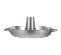 UKCOCO Support à Poulet Vertical Acier Inoxydable Rôtissoire Pratique pour Barbecue Camping Accessoire de Cuisson Multifonctionnel