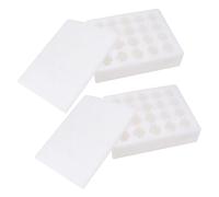UKCOCO Support à Œufs en Mousse Pe Blanc 40 Emplacements Résistant aux Chutes 2pcs pour Rangement Sécurisé D'œufs à Domicile Magasin