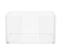 UKCOCO Support de Bloc-Notes Acrylique Transparent Organiseur Robuste pour Bureau Porte-mémos Autocollants Design Moderne pour Dortoir et Espace de Travail