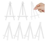 UKCOCO Support de Chevalet de Table Léger en Plastique Blanc Lot de 10 Pièces pour Expositions et Activités de Peinture