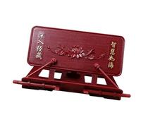 UKCOCO Support de Lecture Plastique Rouge Compact pour Temple Bouddhiste Porte-écritures et Décoratif pour Chant et Copie des Textes Sacrés