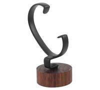 UKCOCO Support De Montre en Noyer Foncé Socle Noyer, Présentoir Déportable pour Hommes Et Femmes, Fixation en c Anti-Rayures, Rangement Polyvalent pour Collection De Montres