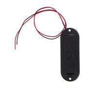 UKCOCO Support de Pile 9 V pour Guitare Basse à Micro Actif avec Câble, Boîtier de Batterie en Plastique Solide, Montage Professionnel, Compatible Guitare et Basse, pour Musiciens