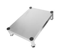 UKCOCO Support de Plaque de Cuisson Inoxydable 40x30x10 Cm Antidérapant Multifonction, Accessoire pour Cuisinières Gaz et Induction, Rangement la Cuisine Pratique pour Ustensiles,