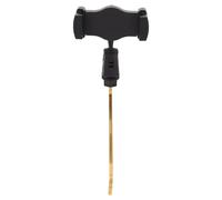 UKCOCO Support de Téléphone pour Saxophone Alto de Lyre, Clip Porte-partitions Réglable en Métal Doré, Accessoire Musical Portable pour Consultation Facile des Partitions