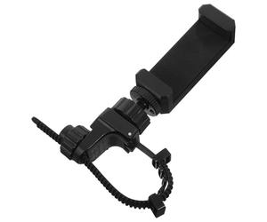 UKCOCO Support de Téléphone pour Trombone, Trompette et Cor D'harmonie en Métal Réglable, Lyre Musicale Multifonction Compacte Noire, Accessoire de Fanfare pour Partitions