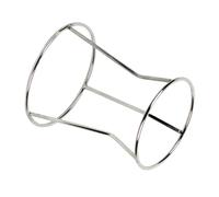 UKCOCO Support Entonnoir Acier Inoxydable pour Ustensiles de Cuisine Accessoire Pratique pour Entonnoirs à Cake et Boulettes Étagère de Séparation Stable et Compacte Organisateur de Plan