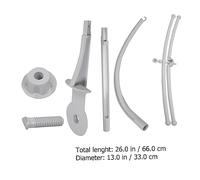 UKCOCO Support Mobile pour Lit Blanc Bras de Fixation Sections avec Croix Support pour Boîte à Musique Surface et Sécurisée Facile à Installer pour Berceau