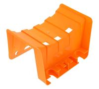 UKCOCO Support Mural en Plastique Orange pour Tuyau D’arrosage et Câble | Rangement Suspendu Rainures, Surface Lisse, Gain de Place pour Jardin, Entretien Extérieur, Maison et Salle de Bains