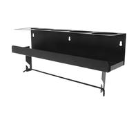 UKCOCO Support Mural Métallique pour Aérosols et Rangement Mural pour Papier Essuie-Tout Organisateur de Garage Robuste à Étagère Murale Multifonction pour Bouteilles de Peinture et