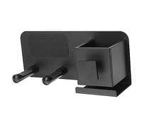 UKCOCO Support Mural pour Sèche Cheveux Auto Adhésif Organisateur Pratique de Salle de Bain Rangement pour Outils de Coiffure Accessoire Élégant et Durable