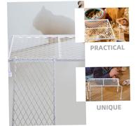 UKCOCO Support Plateforme Poulailler avec Échelle Escalade Accessoire Alimentation Poulet Durable Entraînement pour Poulet et Rongeur Rack Multifonction pour Cage Pet Grand Modèle Blanc