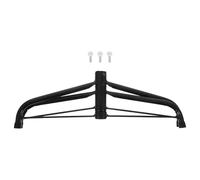 UKCOCO Support Pliable en Fer pour Sapin de Noël, Base 1,9 Cm | Noir, Installation Facile et Rangement Compact, Décorations de Noël, pour Arbre Artificiel et Poteau Ballon