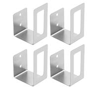 UKCOCO Support pour Cache-Pots et Planches à Découper en Acier Inoxydable Argenté Lot de 4 Pièces Rangement Multifonctionnel Cuisine Égouttoir à Couvercles de Casseroles Organisateur