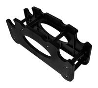 UKCOCO Support pour Haltères en Plastique Noir Organisateur Compact pour 4 Haltères Support de Rangement Stable et Amovible pour Salle de Sport à Domicile et Fitness