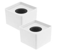 UKCOCO Supports de Drapeau Microphone en ABS 2 Pièces Compactes et Légères pour Journalistes et Reporters en Interview