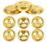 UKCOCO Supports De Mèches Flottantes pour Lampe à Huile Lot de 12 Disques en Aluminium 4 Cm Accessoires Bouddhistes Décorations De Temple Fournitures pour Lampe à Huile