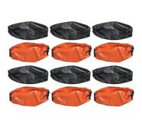 UKCOCO Surmanches Imperméables en Pvc Noirs et Rouges, 5 Paires, Manchons de Protection Réutilisables pour Bras, Pratiques et Adaptées aux Travaux Ménagers Cuisine
