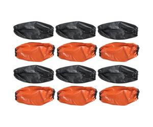 UKCOCO Surmanches Imperméables en Pvc Noirs et Rouges, 5 Paires, Manchons de Protection Réutilisables pour Bras, Pratiques et Adaptées aux Travaux Ménagers Cuisine