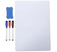 UKCOCO Tableau Blanc Surface Effaçable à Sec et Caoutchouc Magnétique A4 en PET Couleur Aléatoire pour Liste de Courses et Mémo Réfrigérateur