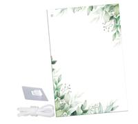 UKCOCO Tableau Blanc Suspendu Effaçable à Sec avec Corde Planificateur Dorganisation pour Bureau et Maison Surface Lisse Réutilisable pour Notes et Listes