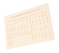 UKCOCO Tableau Braille Outil Éducatif pour Apprentissage Du Braille Destiné Aux Personnes Aveugles Support Pédagogique Tactile pour Éducation Communication