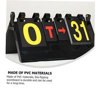 UKCOCO Tableau de Score Portable PVC Durable Compteur de Points Flip pour Basketball Tennis Badminton Facile à Utiliser et Polyvalent pour Sports
