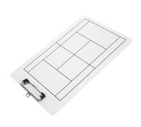 UKCOCO Tableau Effaçable à Sec pour Entraîneurs de Tennis et Hockey Format Moyen PVC Solide Outil sans Aimant Bloc-Notes Stratégique Polyvalent pour Compétitions et Entraînements