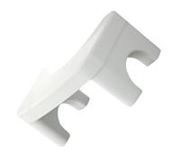 UKCOCO Tabouret Compact Blanc en Pp de Toilette Pliable Design Créatif Antidérapant, Repose-pieds pour Adultes, pour Salle de Bain et Entraînement à L'autonomie