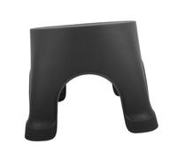 UKCOCO Tabouret de Toilette Antidérapant Plastique Repose Compact et Stable Marchepied Sécurisé pour Adultes et Garçon Fille pour Salle de Bain et Noir Large