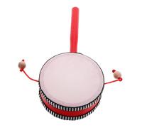 UKCOCO Tambour Small Wooden Drum pour Garçon Fille Éducatif à Secouer Instrument de Percussion Traditionnel pour Motricité Sensorielle et Éveil Musical des Tout-petits