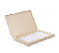 UKCOCO Tampon Encreur Bébé Extra Grand Beige en Plastique, Facile à Utiliser et Sûr, pour Projets de Scrapbooking et Fabrication de Cartes Petit Étui de Rangement