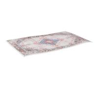 UKCOCO Tapis de Chevet Tapis de Sol Décoratif Style Ethnique, Polyester, Respirant, Lavable en Machine, sans Peluches, Motif Floral Bohème Vintage, pour Salon et Bureau