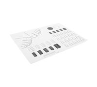 UKCOCO Tapis de Manucure Silicone Tapis pour Ongles Guide Stickers pour Débutants pour Photos