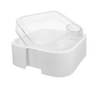 UKCOCO Terrarium Repos Blanc Tortues en Plastique pour Plateforme avec de Intégrée Couvercle Sécurisé et Espaces Réduits et en Ville