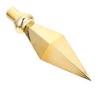 UKCOCO Tête de Mât de Drapeau en Alliage D'aluminium Doré, Accessoire Décoratif pour Mât de Drapeau de Salle de Conférence, Remplacement Solide et Résistant aux Intempéries, Ornement